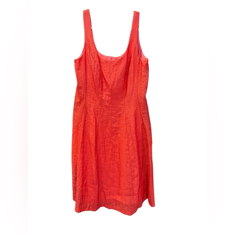 Aditi Coral Sleeveless Dress